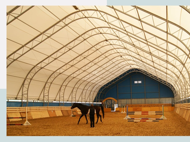 Строительство конных манежей в Кимрах