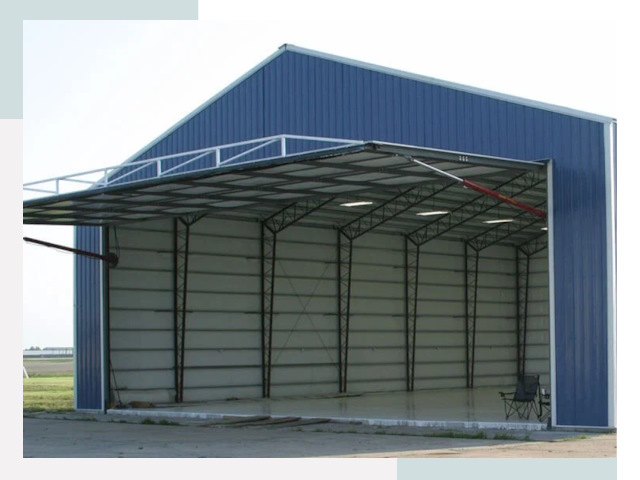 Прямо стенные ангары в Кимрах