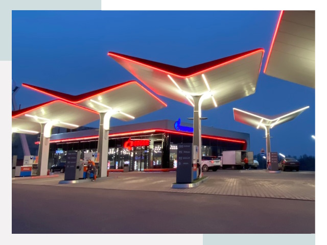 Навесы для АЗС в Кимрах