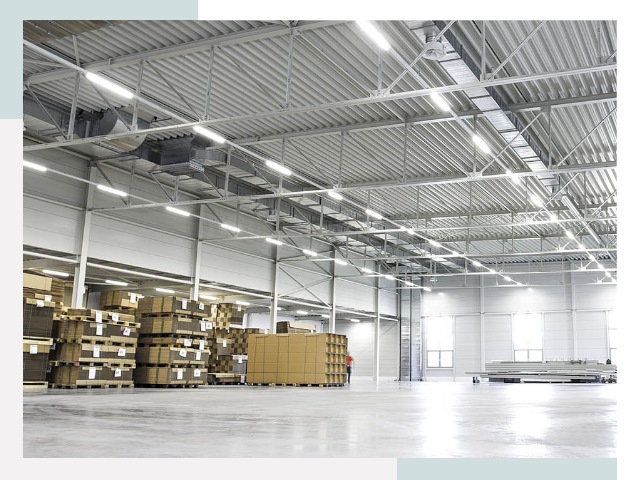 Освещение ангаров в Кимрах