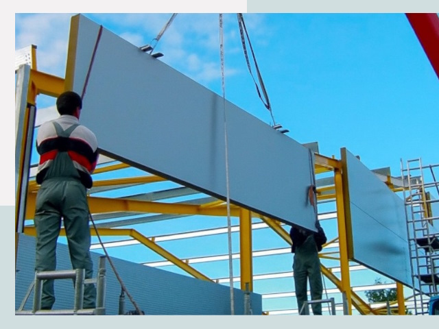 Монтаж сэндвич-панелей в Кимрах от 626 руб.